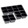 Agrimatco Dalinama daigykla 16 augalų 38x28x6cm/6x8.5cm juoda
