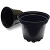 Agro Apvalus vazonėlis daigams Ø19cm H14.9cm plastikinis/juodas