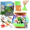 AiM Terariumo LED lempos Dinosaurs kūrybinis rinkinys su figūrėlėmis kaip dovana