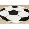 Akcila APVALUS KILIMAS MINKŠTAS KAMULAS Juodas Baltas VAIKŲ FUTBOLIS LIMA skersmuo 140 cm