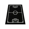 Akcila DYWAN BOISKO DO POKOJU CHŁOPCA GŁADKI JUODA Baltas FOOTBALL LIMA 140x190 cm