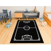 Akcila DYWAN BOISKO DO POKOJU CHŁOPCA GŁADKI JUODA Baltas FOOTBALL LIMA 140x190 cm