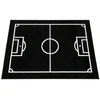 Akcila DYWAN BOISKO DO POKOJU CHŁOPCA GŁADKI JUODA Baltas FOOTBALL LIMA 140x190 cm