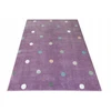 Akcila DYWAN DLA DZIECI FIOLET KOLOROWY KROPECZKI MIĘCIUTKI GŁADKI LIMA 150x250 cm