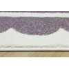 Akcila DYWAN DO POKOJU DZIECKA Violetinis KREMOWY RAMKA FALBANKA LIMA 140x190 cm