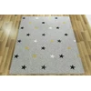 Akcila DYWAN DZIECIĘCY DLA DZIECI PILKA Geltonas GWIAZDKI NA FILCU STARS 150x200 cm