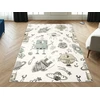 Akcila DYWAN DZIECIĘCY RAKIETY ROBOTY KREM PILKA TURKUS MIĘCIUTKI LIMA 160x230 cm