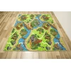 Akcila DYWAN KOLOROWY DINO PĘTELKOWE RUNO DINOZAURY ULICZKI WULKANY 150x200 cm