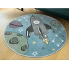 Akcila DYWAN OKRĄGŁY DLA CHŁOPCA W KOSMOS PLANETY RAKIETA GWIAZDY LIMA śr. 140 cm