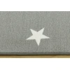 Akcila DYWAN SZARO Geltonas DO POKOJU DZIECI W GWIAZDKI NA FILCU STARS 200x200 cm