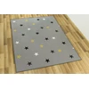 Akcila DYWAN SZARO Geltonas DO POKOJU DZIECI W GWIAZDKI NA FILCU STARS 200x250 cm