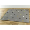 Akcila DYWAN SZARO Geltonas DO POKOJU DZIECI W GWIAZDKI NA FILCU STARS 200x200 cm