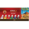 Akriliniai dažai Koh-i-noor, 10 spalvų, 16ml rinkinys