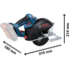 Akumuliatorinis diskinis pjūklas Bosch GKM 18V-50 Professional