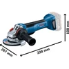 Bosch GWS 18V-10 P 2x5.0Ah, GAL 1880, LB