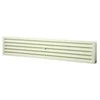 Aliuminio grotelės EUROPLAST RA850S, 80 x 500 mm, sidabro
