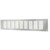 Aliuminio grotelės EUROPLAST RA850S, 80 x 500 mm, sidabro