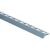 Aliumininis plytelių profilis L2A A1, natūralus Aliumininis, 10 mm x 1 m