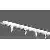 Aliuminio sistema DS - PROFILIS, 1 bėgelio, baltos sp., 2,5 m
