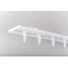 Aliuminio sistema UNIVERSAL-PROFILIS, 1 ir 2 bėgelių, baltos sp., 1,5 m