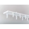Domoletti Aliuminio sistema UNIVERSAL-PROFILIS, 1 ir 2 bėgelių, baltos sp., 1,5 m