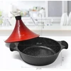 ALIUMINIO TAGINE PUODAS 28 CM INDUKCINIS NELIPA DIDELIS RAUDONAS