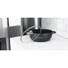 Aliuminio Wok 28 cm su marmurine danga ir stikliniu dangteliu 3,3 l Masterpan