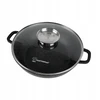 Aliuminio Wok 28 cm su marmurine danga ir stikliniu dangteliu 3,3 l Masterpan