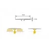 Cezar Aliuminis grindų profilis, Hamiltono ąžuolo sp., 35 x 930 mm, 5in1