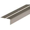 Aliuminis siauras laiptų profilis, kampinis, sidabro sp., 25 x 20 x 2000 mm