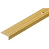 Cezar Aliuminis siauras laiptų profilis, kampinis, aukso sp., 25 x 10 x 1000 mm