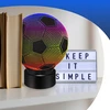 Allbag Naktinė lempa NA BIURKO PIŁKA NOŻNA 3D DLA DZIECKA LED RGB + Pultas