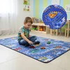 Allvo DYWAN DZIECIĘCY Miękki Ulice Miasto 130x180 Dywanik Dla Dzieci Chłopca