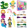 Allvo Kūrybinis siuvimo rinkinys vaikams DO IT YOURSELF 6 DIY veltinio figūrėlės
