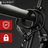 Alogy Dviračio užrakto trosas 120cm 10mm 2IN1 užraktas SU KODU IR RAKTU SU RANKENA