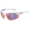 ALPINA Cycling Glasses NYLOS HR Baltas‑Violetinė Violetinė Mirror Lens Cat.3