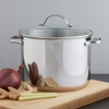 „Amazon Basics“ puodo nerūdijančio plieno 7,6 l indukcinis dangtis atsparus karščiui