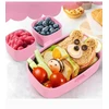Amazon TUSEASY Lunch Box vaikams su skyreliais 860 ml - Rožinė