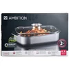 AMBITION ALUMINIUMINIS ŠUVAS SU DANGA DALYTUVIU GOOSE MAKER INDUKCIJA 40cm