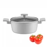 AMBITION GRIS PUODAS SU DANGIU 20 CM 2,2 L ALUMINIUM INDUCTION QUALUM BASIC
