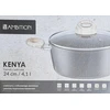 AMBITION KENYA PUODAS SU DANČIU 24cm 4,1L INDUKCINIŲ DUJŲ NELIPAUS DANGA