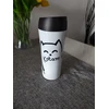 Ambition termopuodelis Love Catam Cie, 400 ml, baltas/juodas