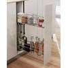 Ambross Virtuvės krepšys/150mm korpusui 430x95x455mm baltas