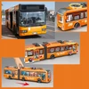 Amiku DIDELIS AUTOBUSAS GARSAS ŠVIESOS ATIDARYTA DURYS 1:16 AUTOMOBILIŲ Dovana vaikams