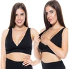 Anda Nėščiųjų žindymo liemenėlė Fitness wrap juoda M