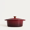 ANDREAS bordo ovalus ombre ketaus puodas 4,5 l HOMLA