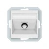 Antenos lizdas (SAT) QR1000, be rėmelio, baltos matinės sp.