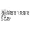 YATO KOŃCÓWKI TORX 15elem. 0411