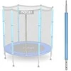 Apatinis batuto stulpas su lauko tinklu 1,4 m, mėlynas, Neo-Sport