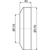 Apdailos dangtelis ALCAPLAST A98, DN110, mažas